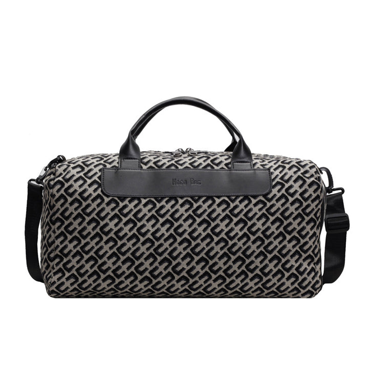Elegant Patterned Travel Duffle Stornfield