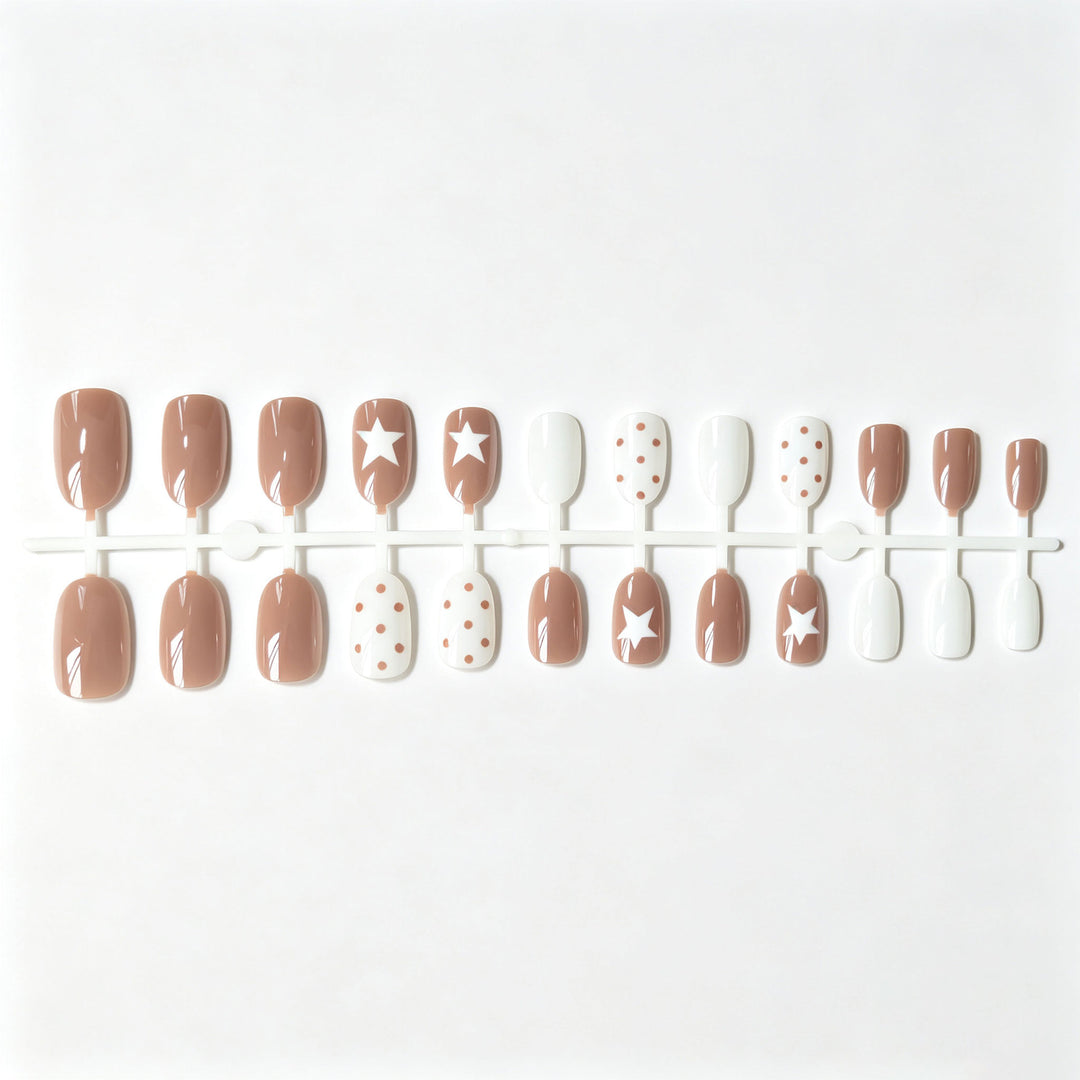 Artistic Star and Dot Nail Art Set