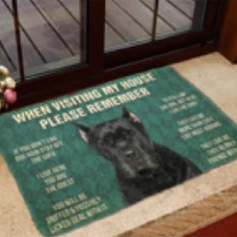 Fun Dog-Themed Door Mat Stornfield