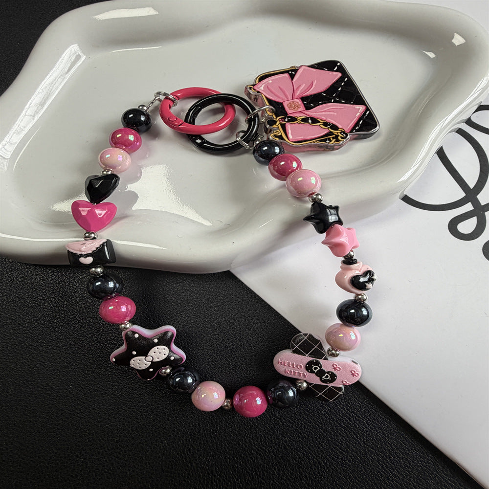 Decorative Beaded Charm Keychain Stornfield 1790135826