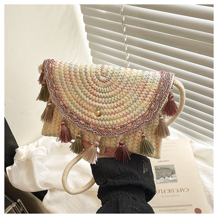 Bohemian Woven Clutch Bag Stornfield