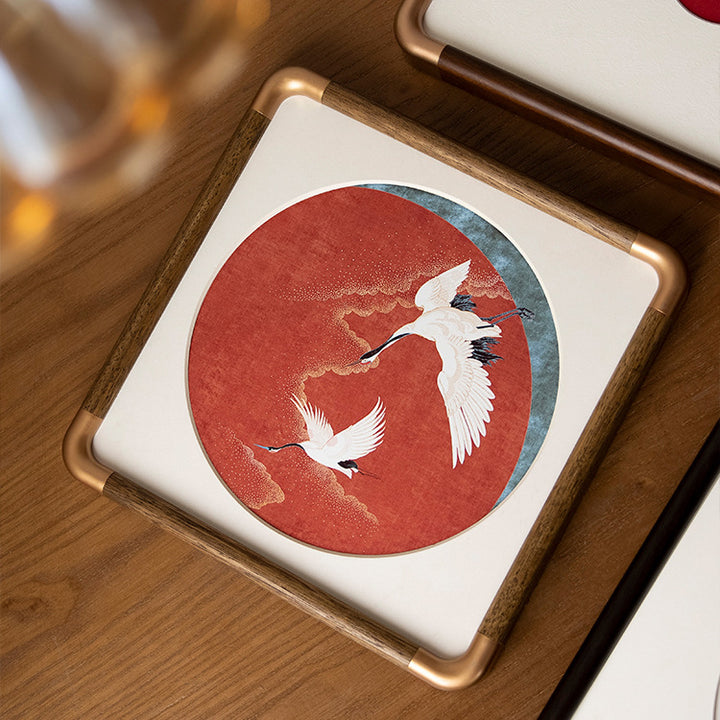 Artistic Framed Bird Illustration