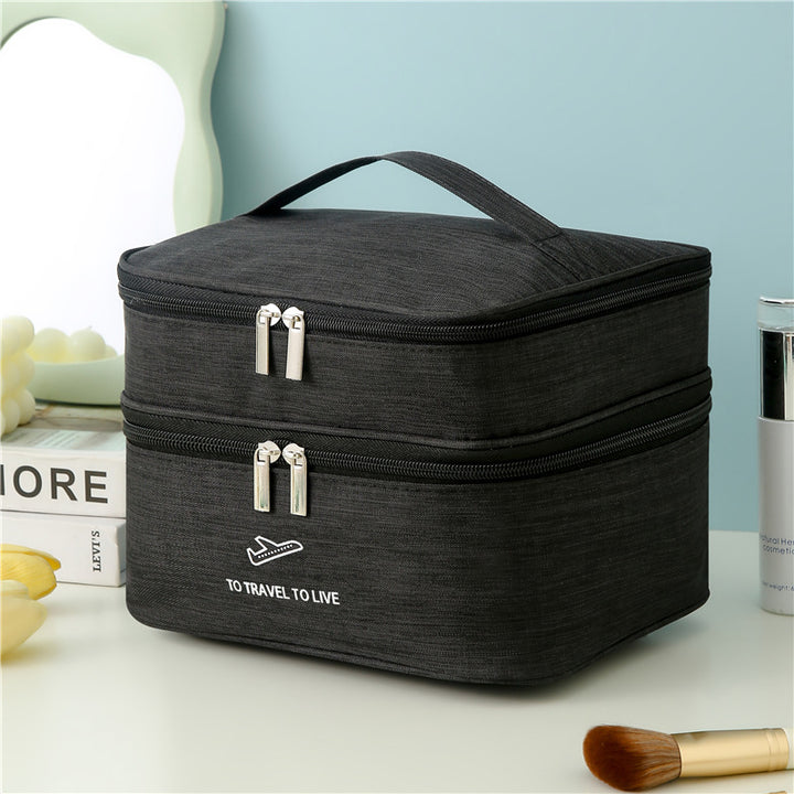 Dual-Layer Travel Cosmetic Organizer Stornfield