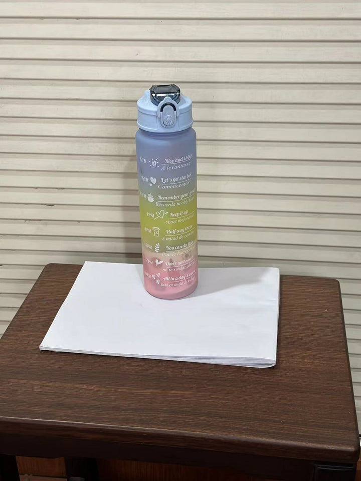 Women's Motivational Water Bottle with Time Markers Stornfield