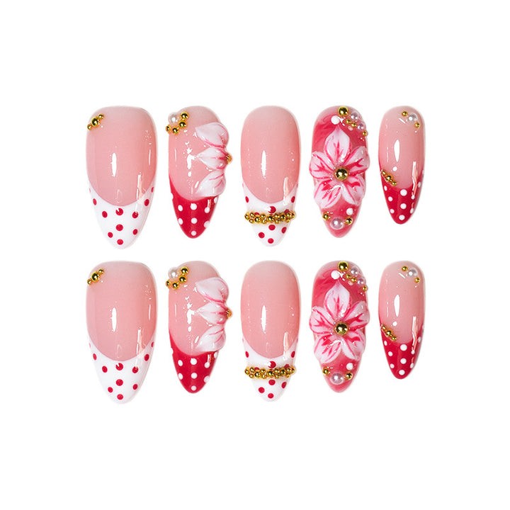 3D Floral Nail Art Press-On Set Stornfield