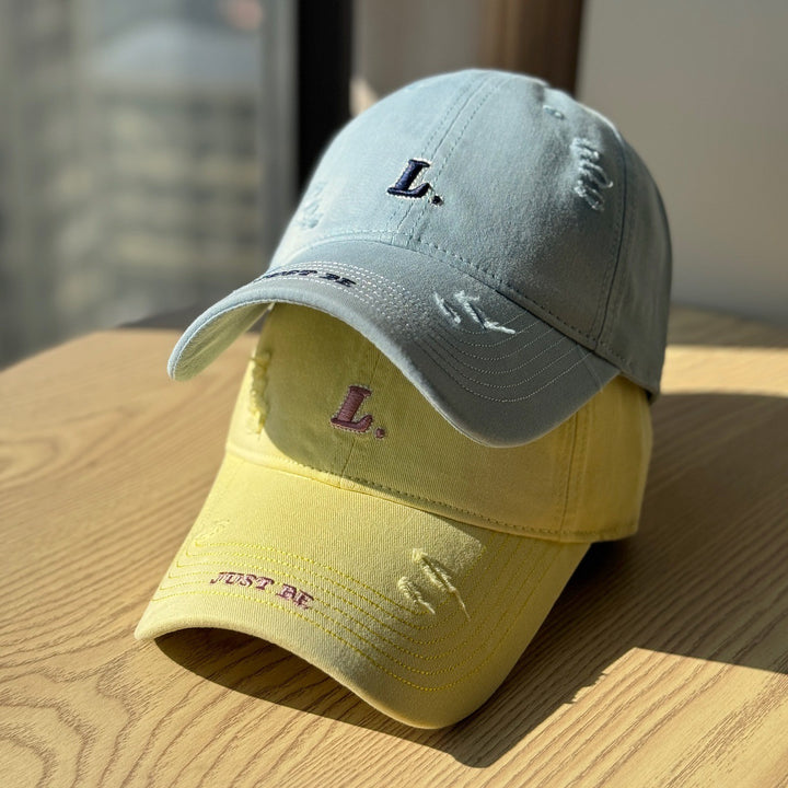 Women's Distressed Cotton Baseball Cap Stornfield