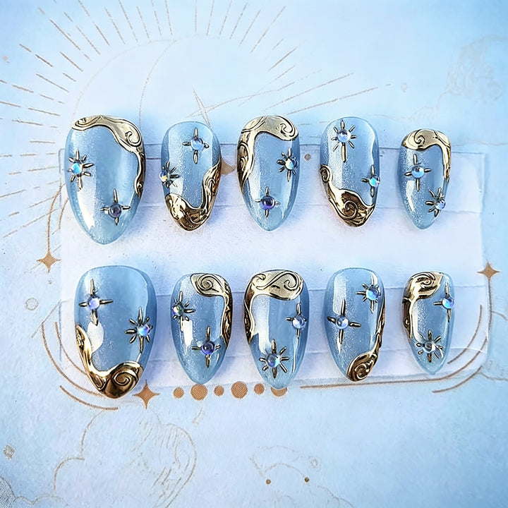 Elegant Press-On Nail Set Stornfield