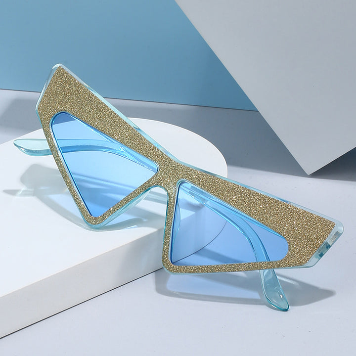 Women's futuristic sunglasses with glittering frame Stornfield