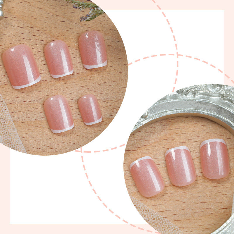 Artificial nail set with delicate rose finish Stornfield