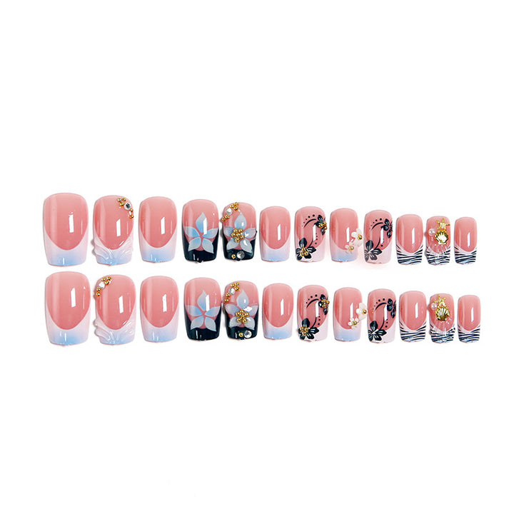 Creative Nail Art Set with Flower and Butterfly Design Stornfield