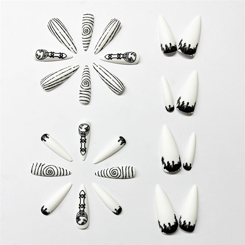 Artistic Thematic Press-On Nail Enhancements Stornfield