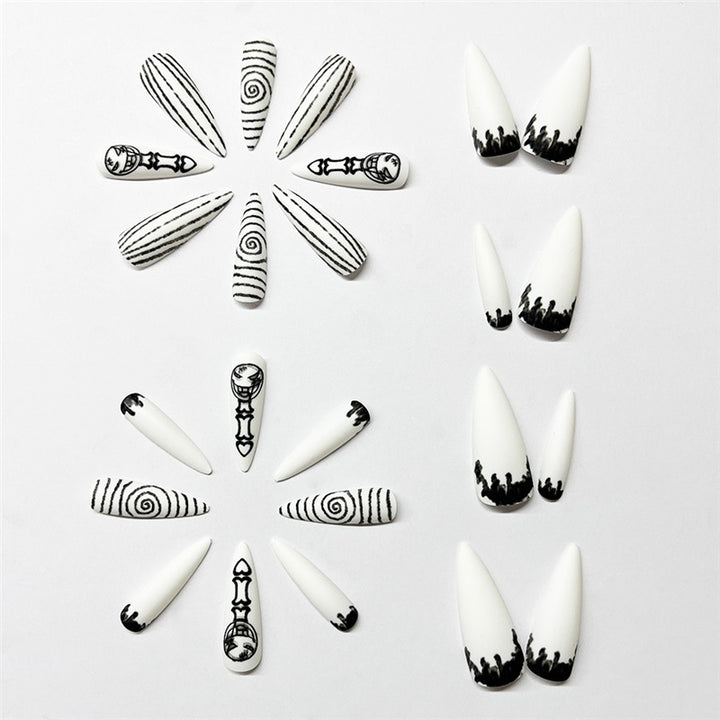 Artistic Thematic Press-On Nail Enhancements Stornfield