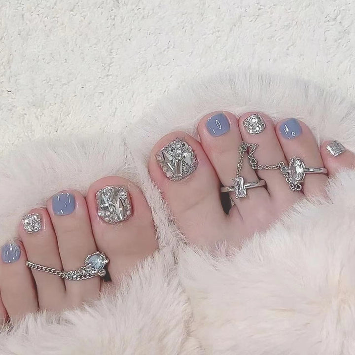 Elegant Rhinestone-Embellished Pedicure Set Stornfield