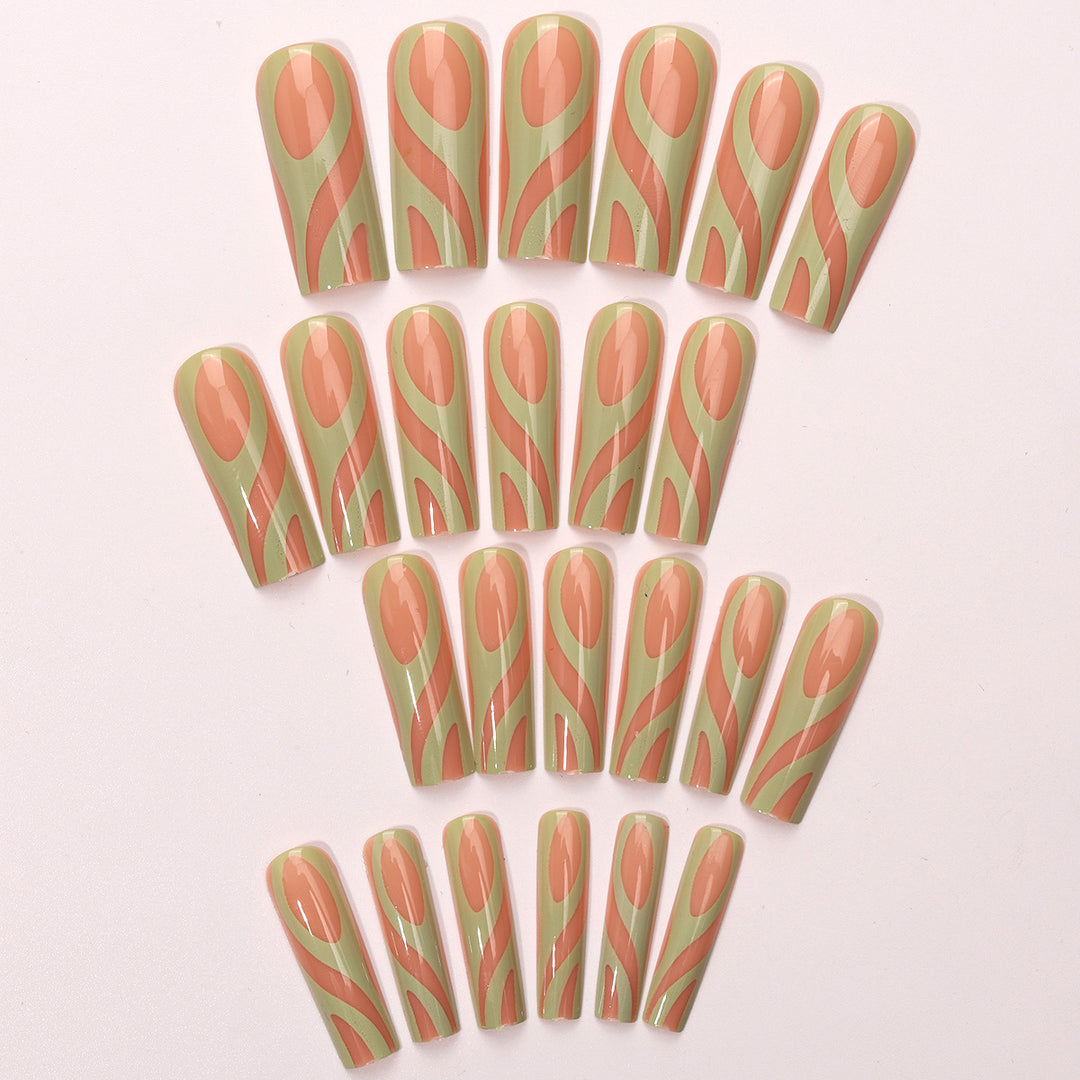 Creative Abstract Art Press-On Nail Tips Stornfield