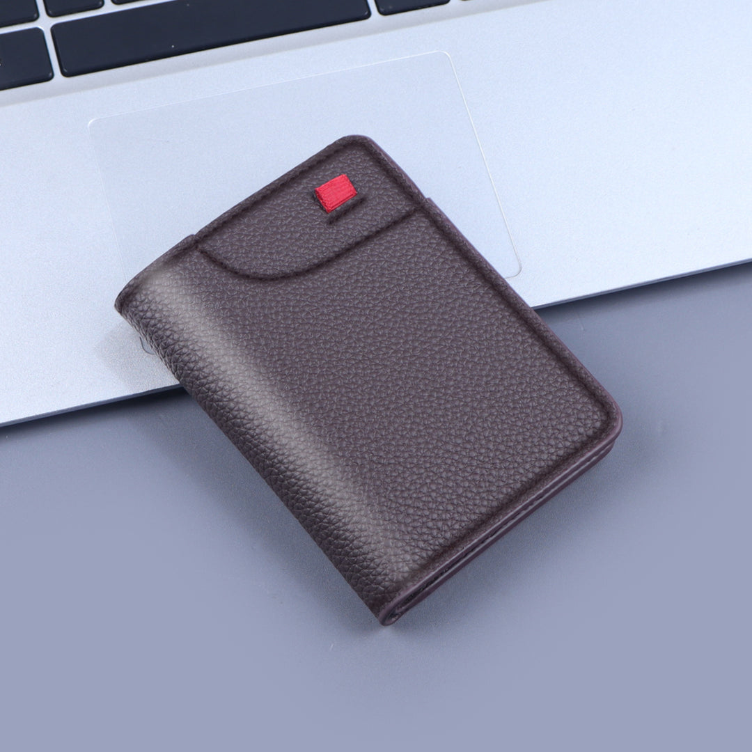 RFID-Blocking Leather Card Case
