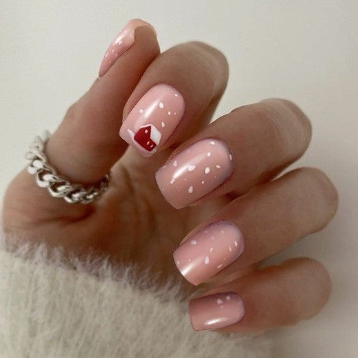 Premium Glossy Glittering Almond-Shaped Press-On Nails Stornfield