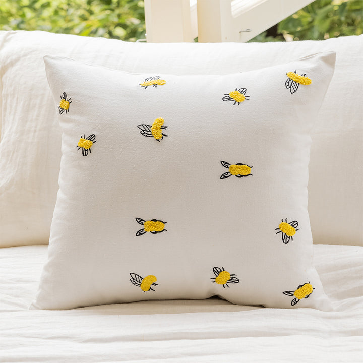 Fluffy decorative pillow with modern patterns