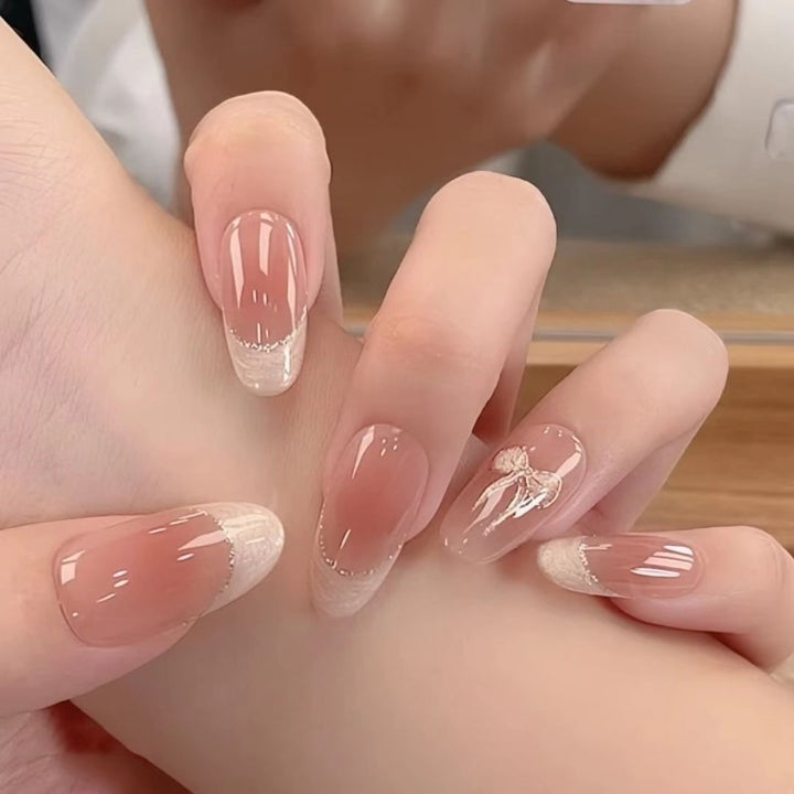 Elegant French Tip Acrylic Nail Extensions