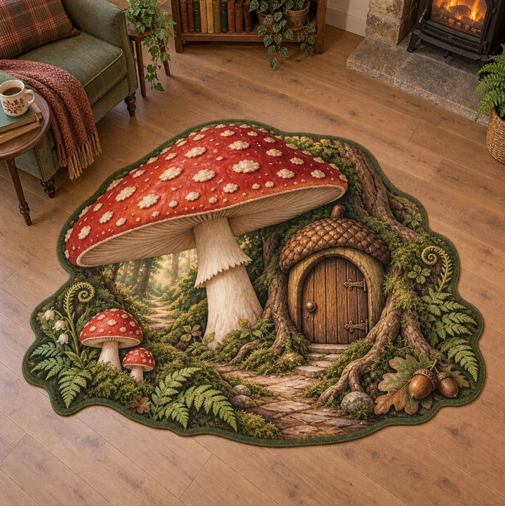 Highland Cattle-Themed Area Rug