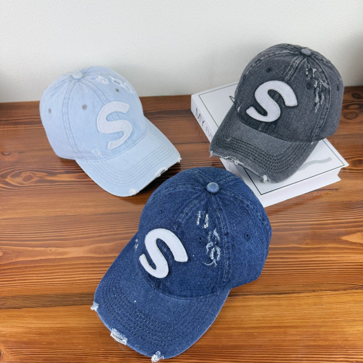 Women's Distressed Graphic Logo Baseball Cap Stornfield