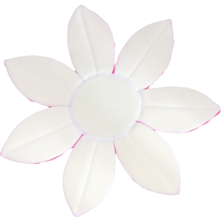 Plush Flower Petal Baby Play Mat for Tummy Time and Nursery Floor Cushion