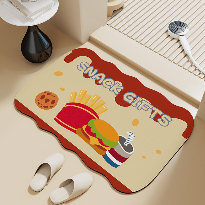 Playful Cat-Themed Area Mat