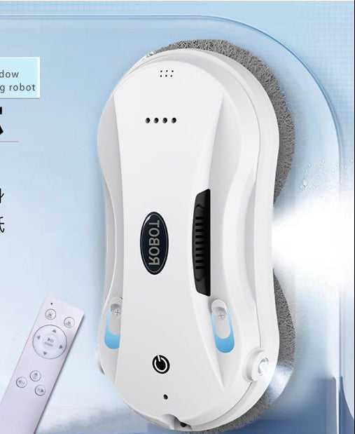 Ultrasonic Mist Automatic Window Cleaning Robot with Remote Control UPS Safety and Thin Profile Stornfield