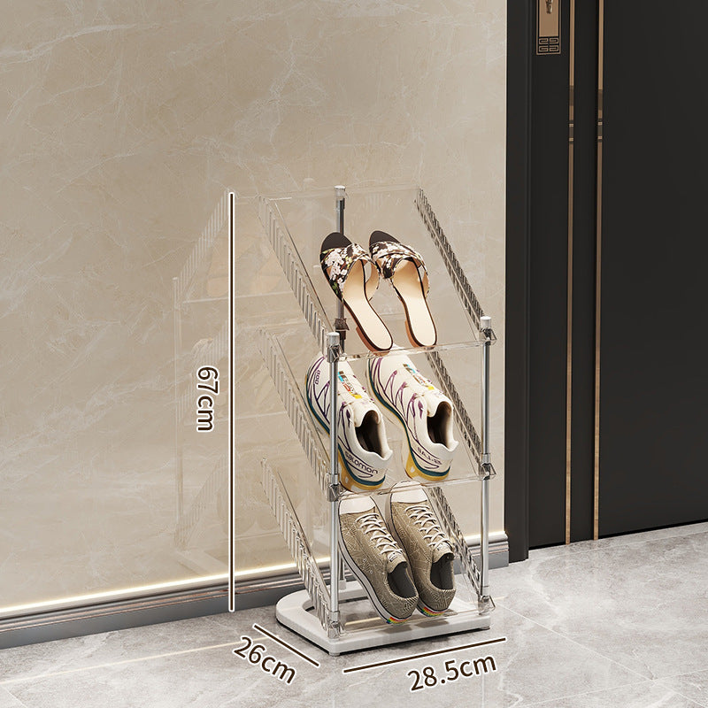 Shoe rack with transparent design Stornfield