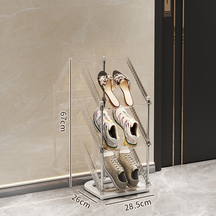 Shoe rack with transparent design Stornfield