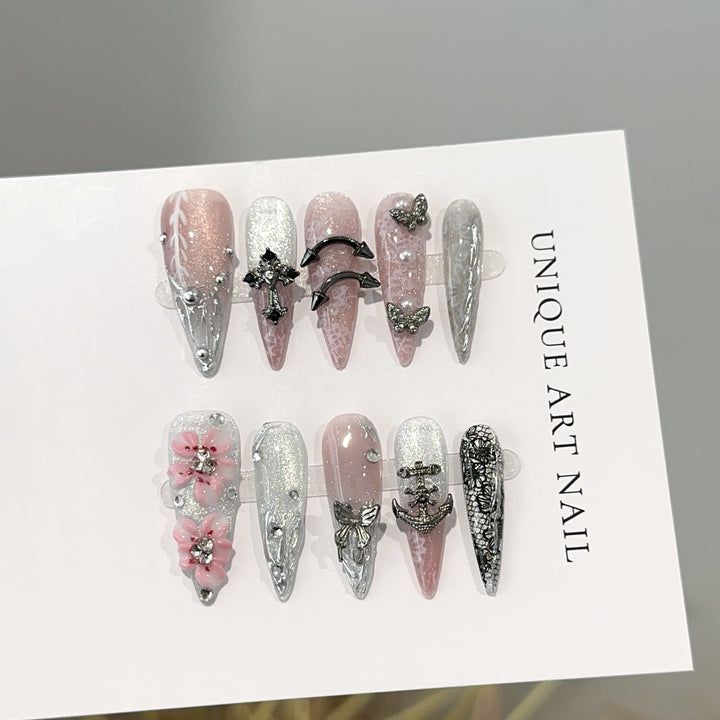 Decorative Press-On Nail Set
