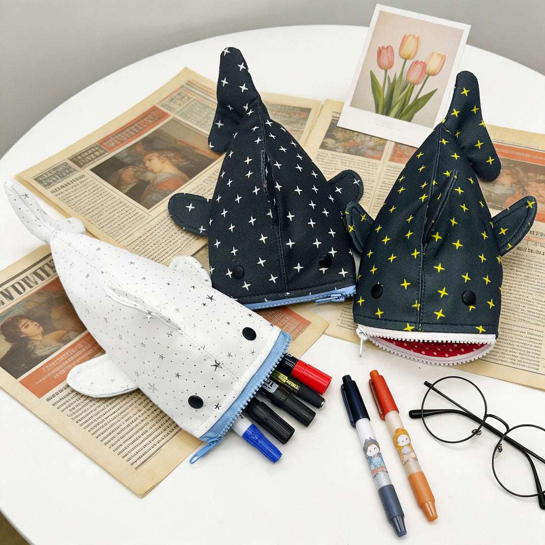 Plush Shark-Shaped Pencil Case Stornfield