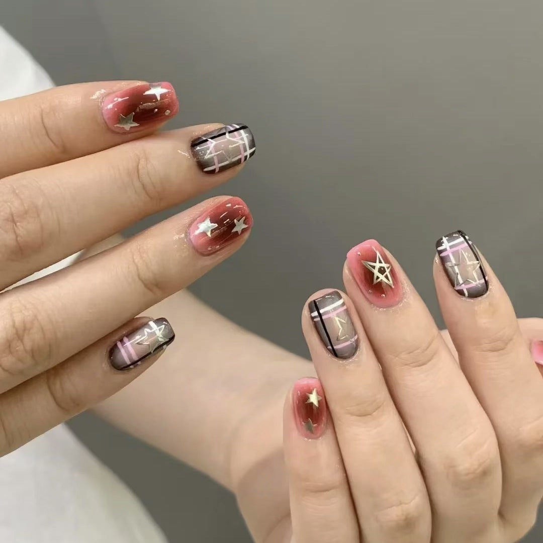High-Quality Artistic Press-On Nail Art Set