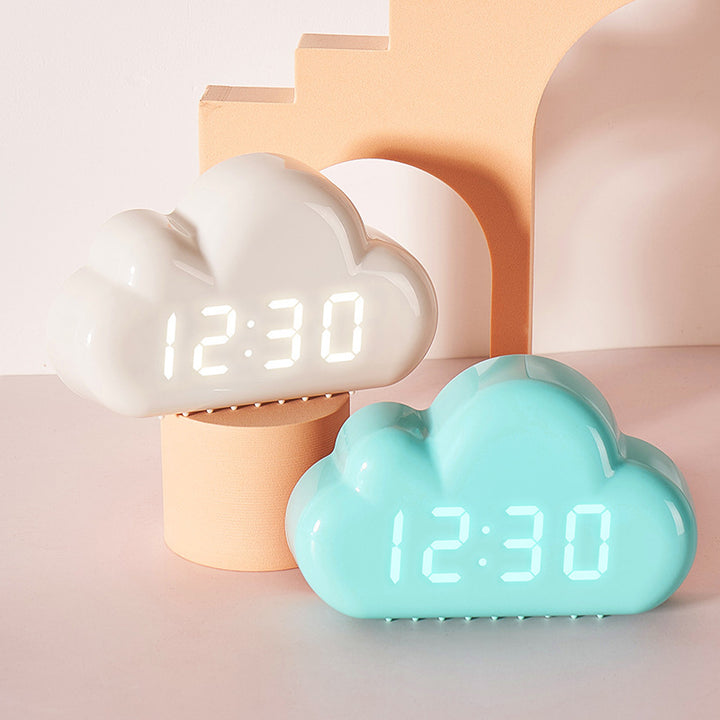 Cloud Clock with Digital LED Display Stornfield