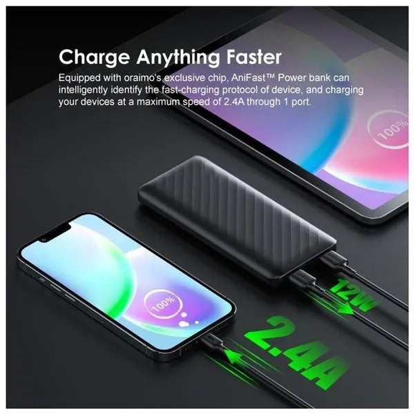 High-capacity portable power bank with dual USB-A and USB-C fast charging Stornfield