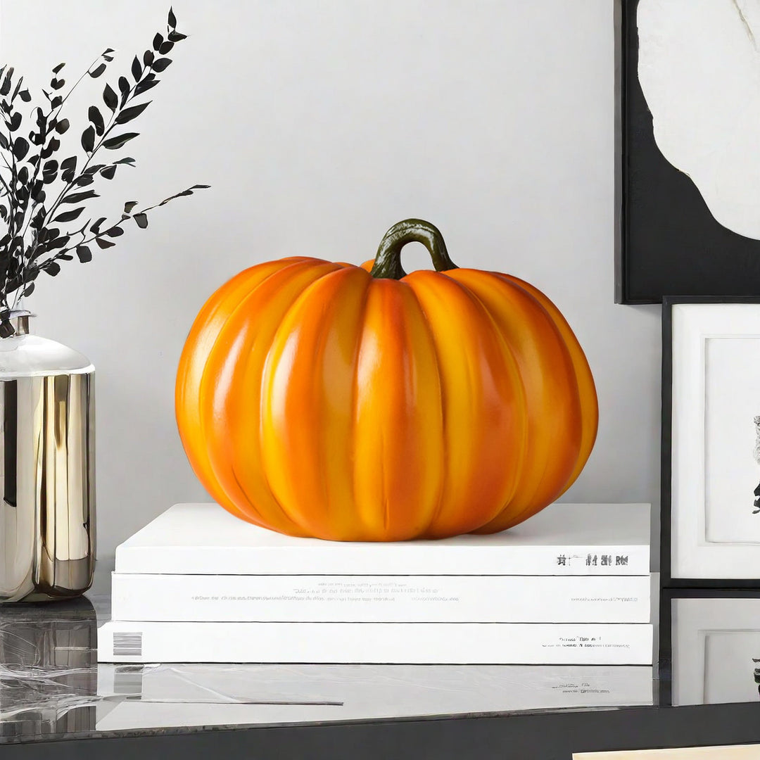 Decorative pumpkin figure as autumn probe Stornfield