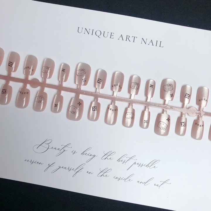 Character-Themed Press-On Nail Art Set