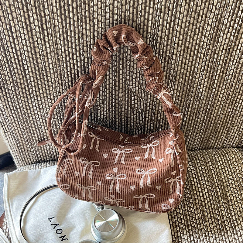 Bow-Patterned Mini Handbag