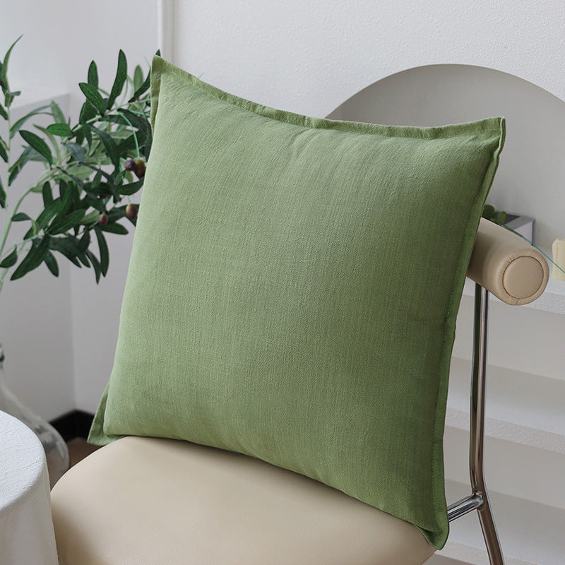 Square pillowcase made of soft linen-cotton blend with hotel-like appearance and hidden zipper Stornfield