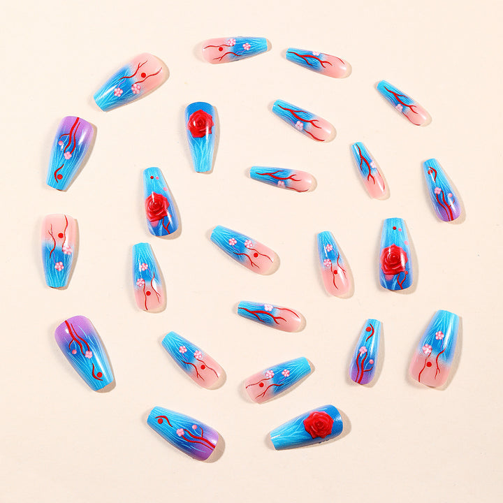 Floral 3D Nail Art Extensions Stornfield