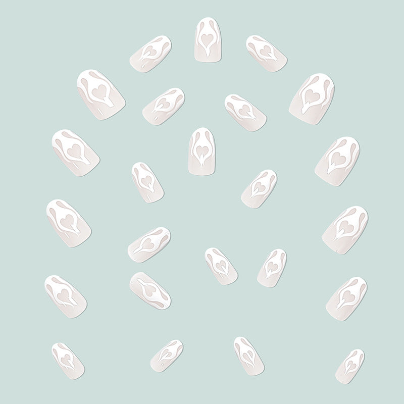 Creative nail art with heart design Stornfield