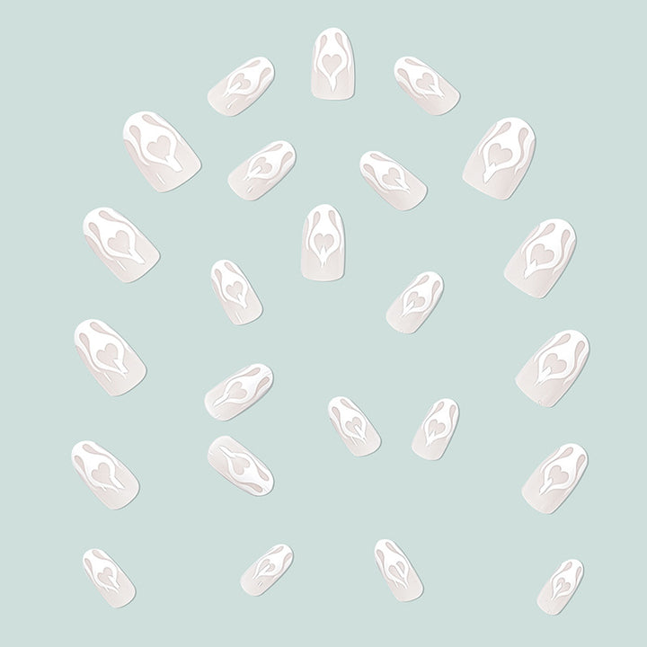 Creative nail art with heart design Stornfield