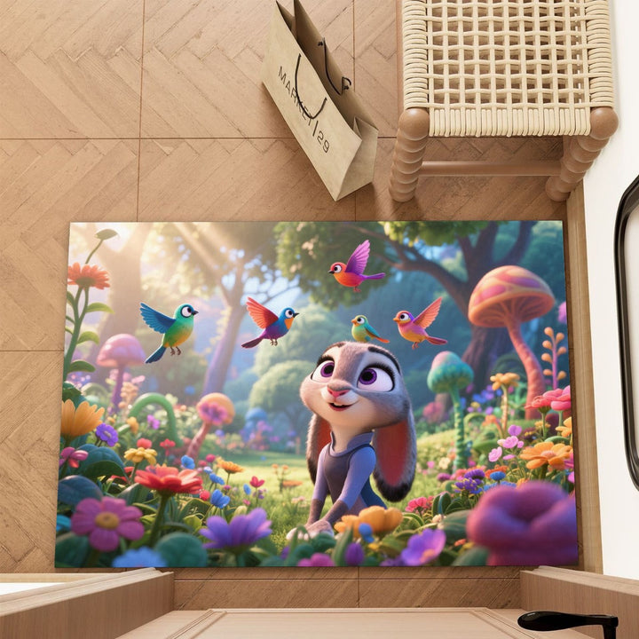 Cartoon-Themed Decorative Area Mat
