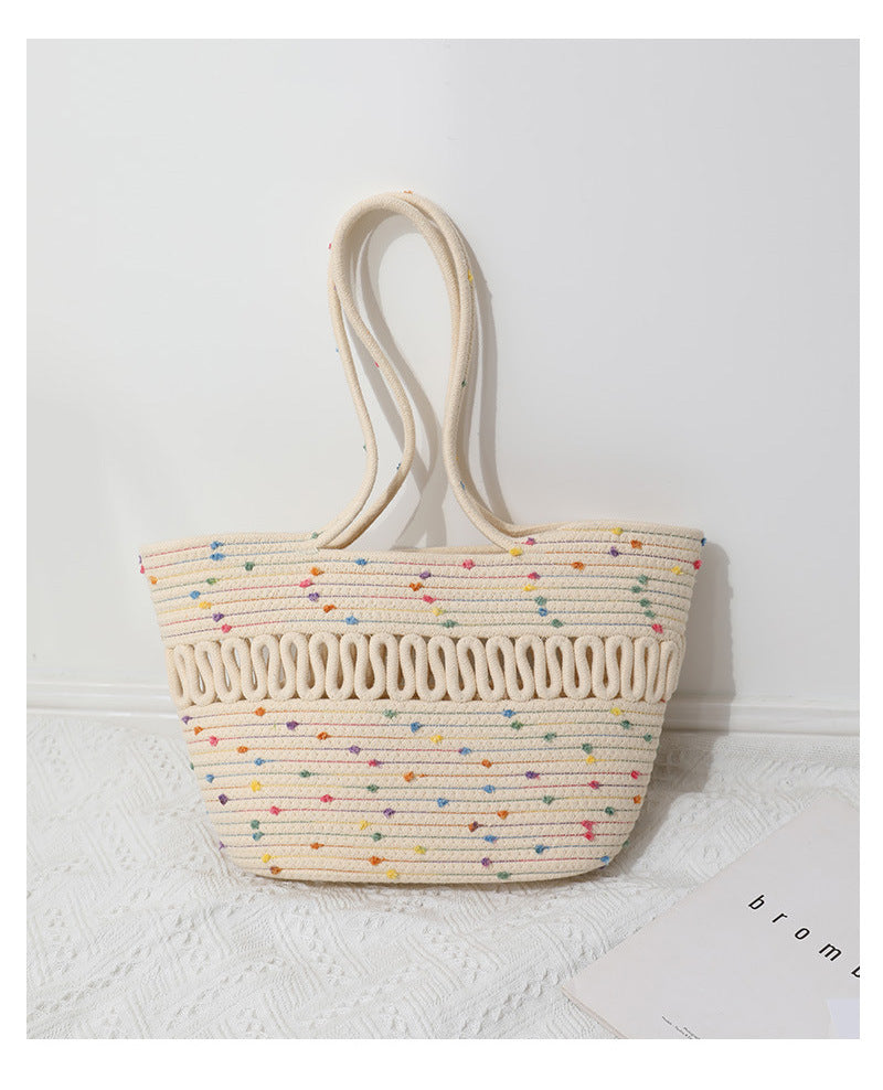 Elegant Handcrafted Beach Bag with Fine Braided Pattern Stornfield