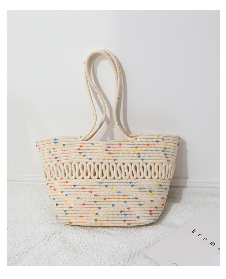 Elegant Handcrafted Beach Bag with Fine Braided Pattern Stornfield