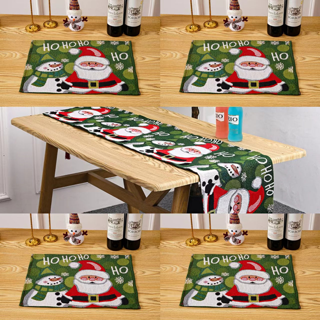 Festive tablecloth with Christmas tree motif Stornfield