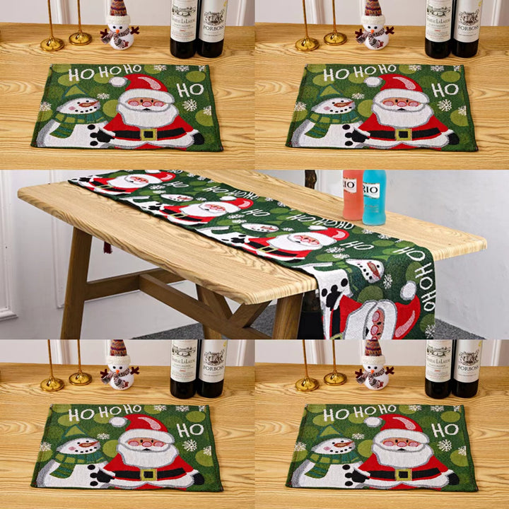 Festive tablecloth with Christmas tree motif Stornfield