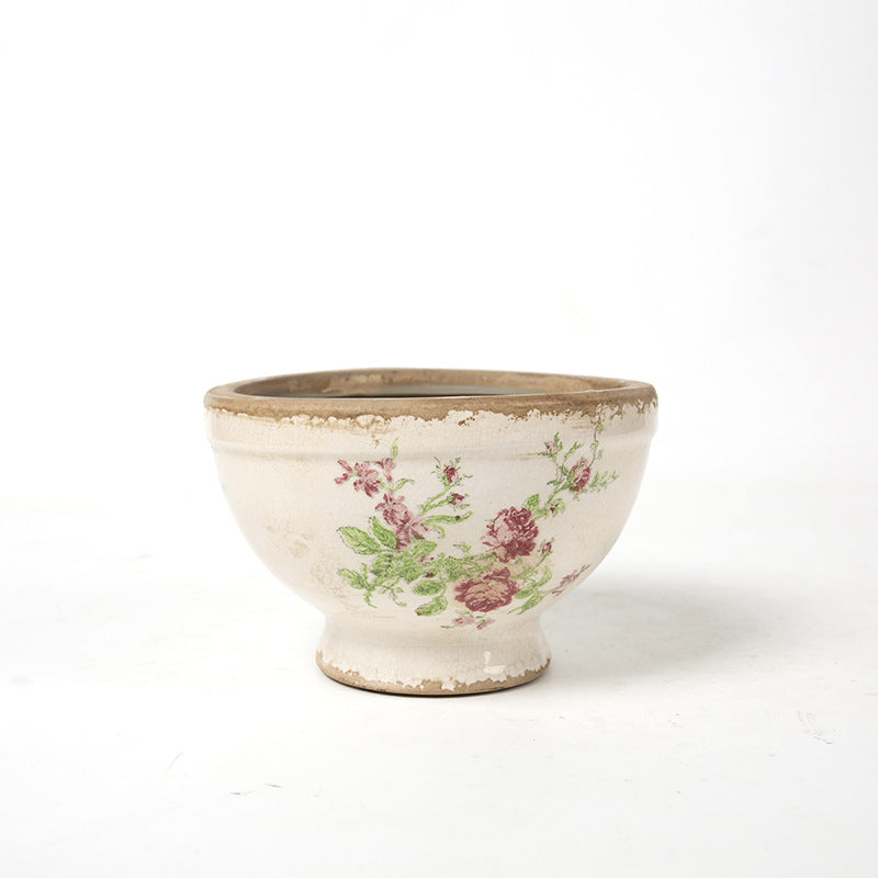 Floral Ceramic Planter Stornfield