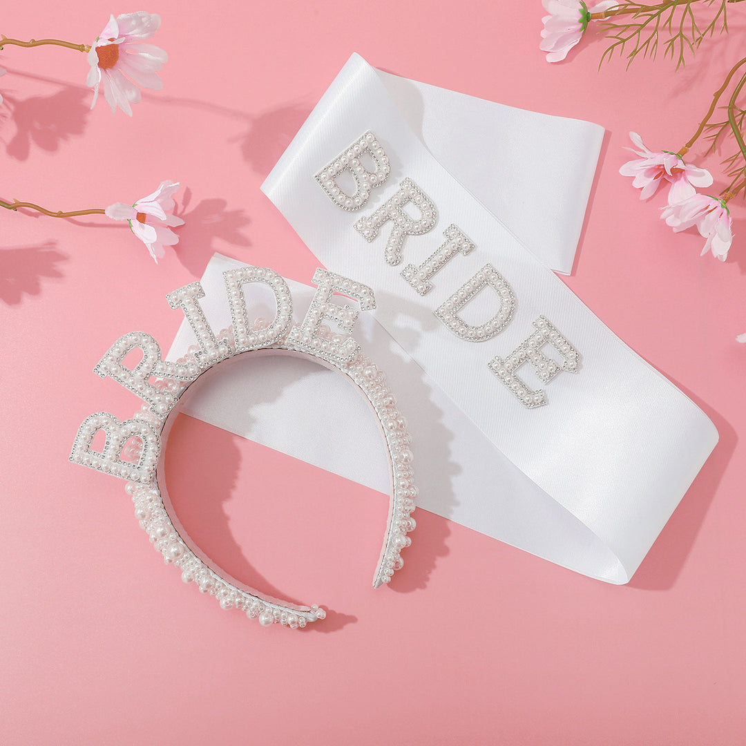 Women's Bridal Satin Ribbon with Sparkling Crystals Stornfield