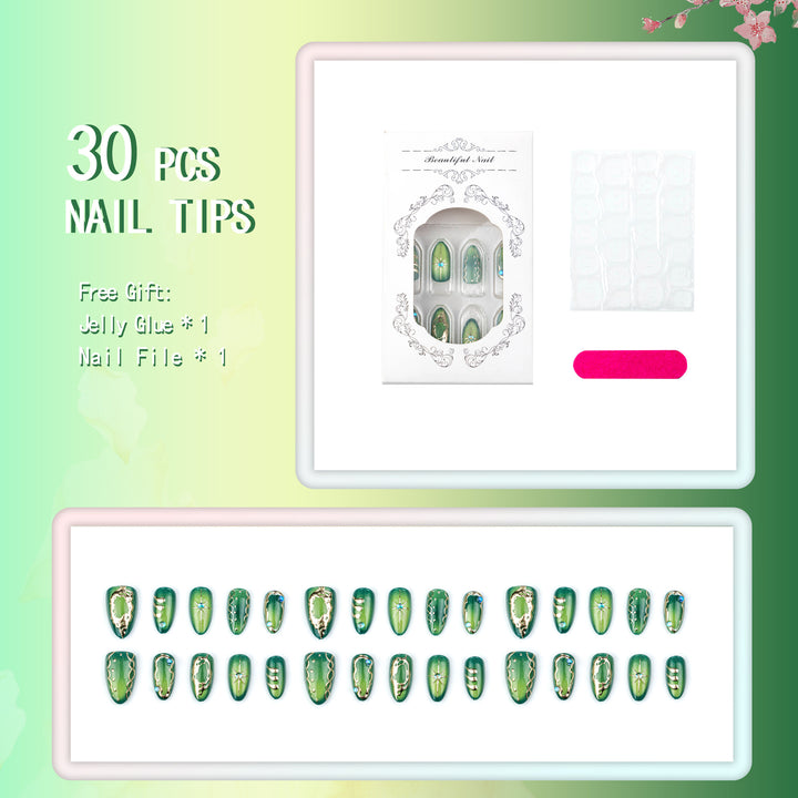 Artistic Press-On Nail Art Collection