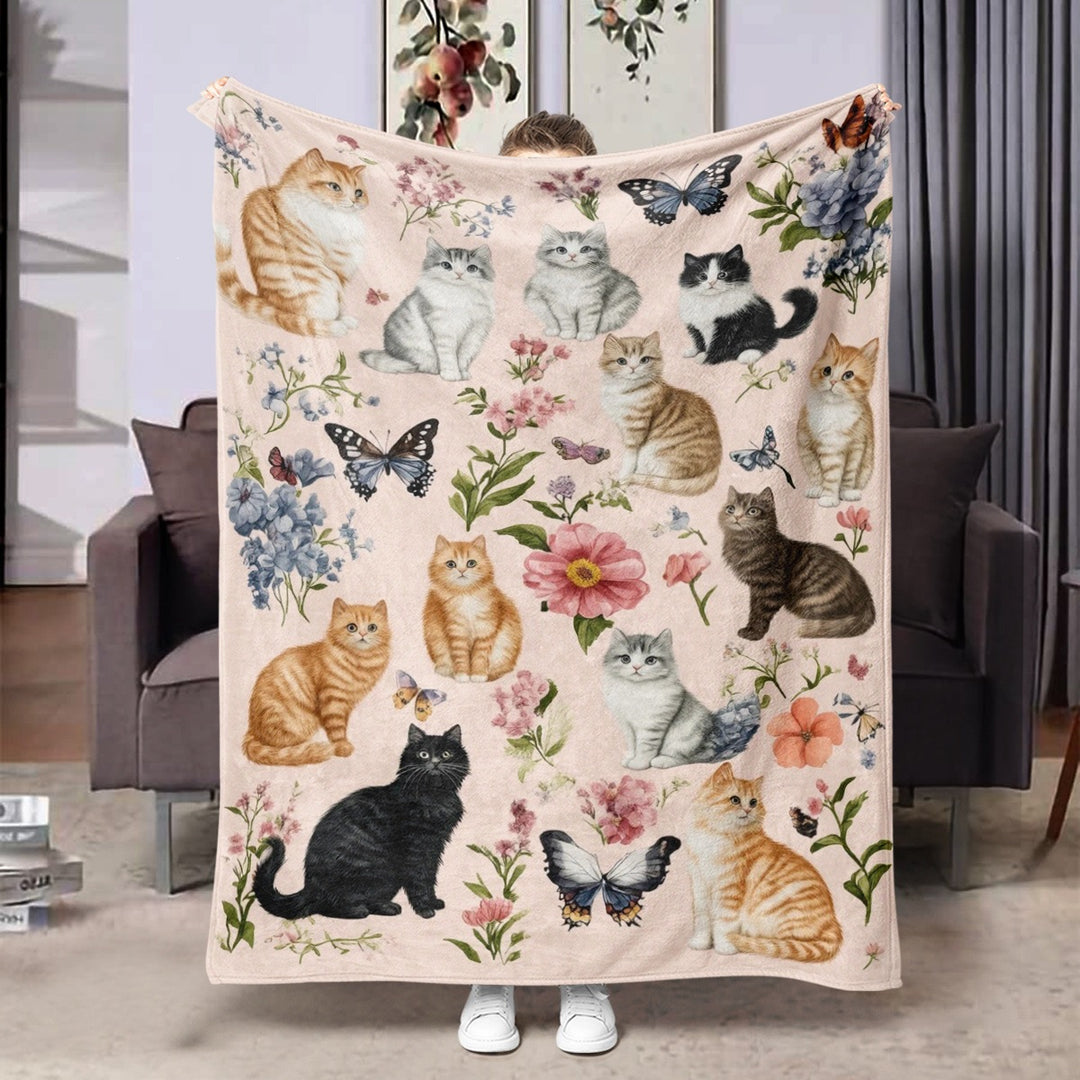 Soft Cartoon Dachshund-Themed Fleece Blanket